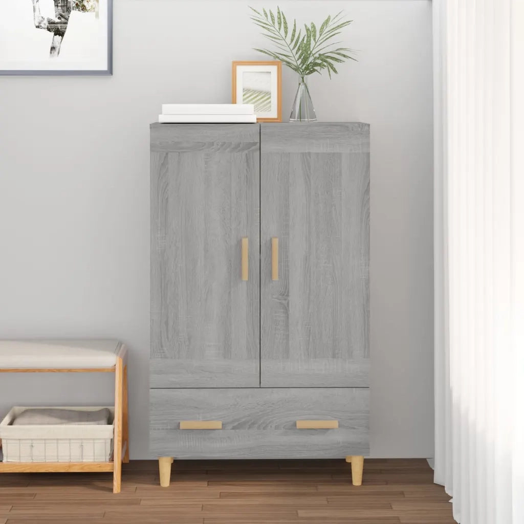 Credenza | Madia | Buffet da pranzo | Armadio da pranzo Grigio Sonoma 70x31x115 cm in Legno Multistrato