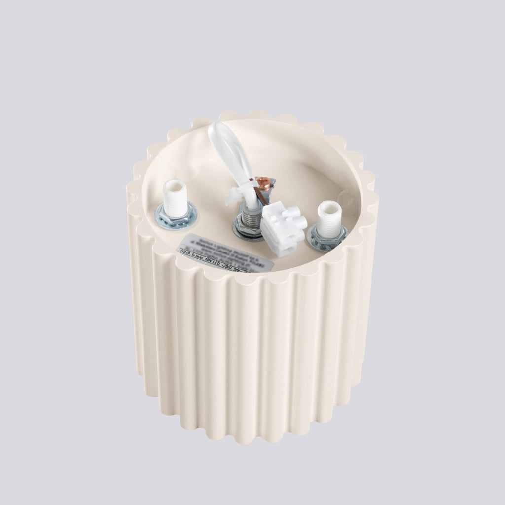 Spot soffitto VISTAO Pure Lume beige rigato 10cm GU10