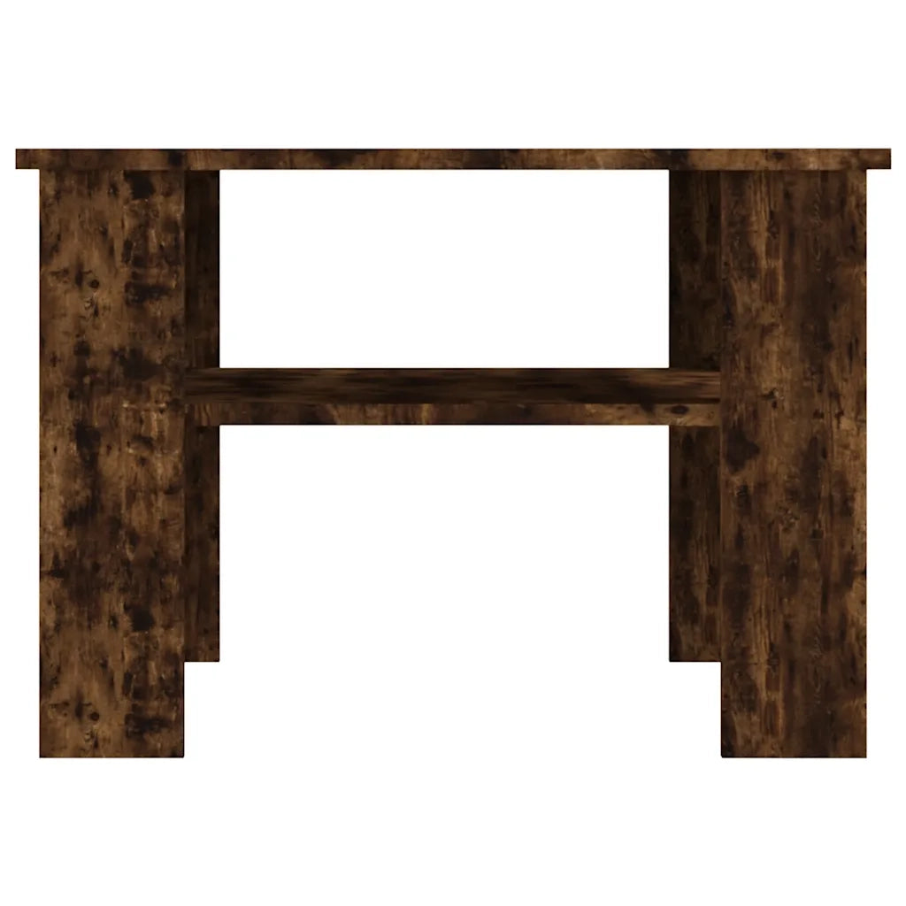 Tavolino da Salotto Rovere Fumo 60x60x42 cm Legno Multistrato cod mxl 7554
