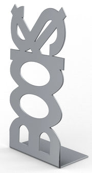FERMALIBRO IN ACCIAIO BOOKS  ARGENTO- BOLIS ITALIA- 10,0 pz