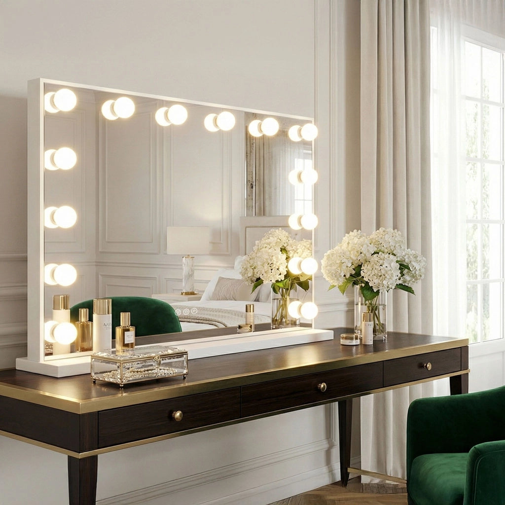 Specchio Led Hollywood White 80x60