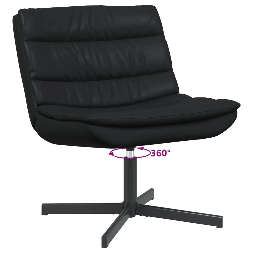 Sedia girevole Nero 63 x 75 x 76 cm PU Lucido CFW2291583