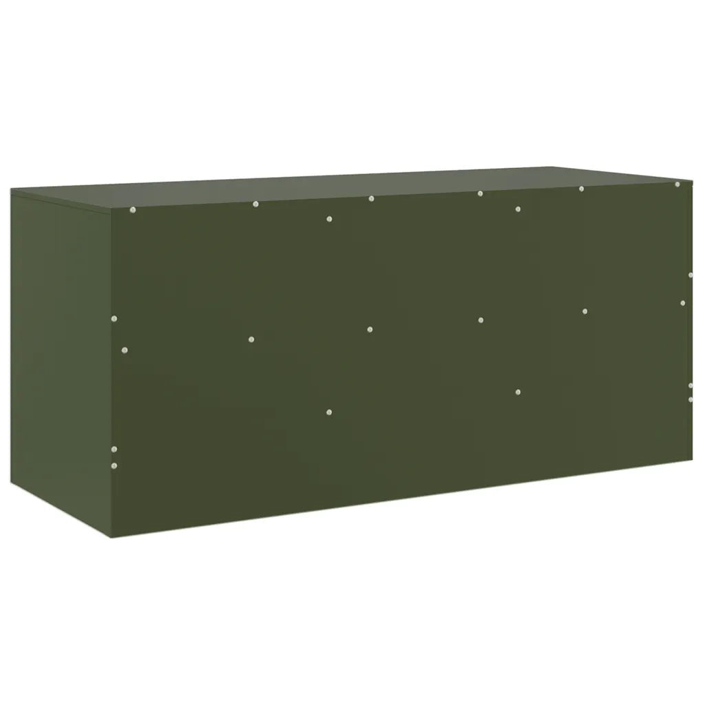 Mobile TV | Armadietto TV | Mobile Porta TV Verde Oliva 99x39x44 cm in Acciaio