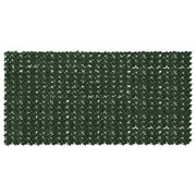 Schermo per balcone con foglie-Pannello per balcone Verde Scuro 300 x 150 cm