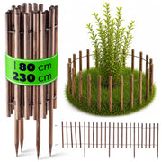 Recinzione da giardino KADAX Palisade, 230 cm, in legno, da interrare, marrone.