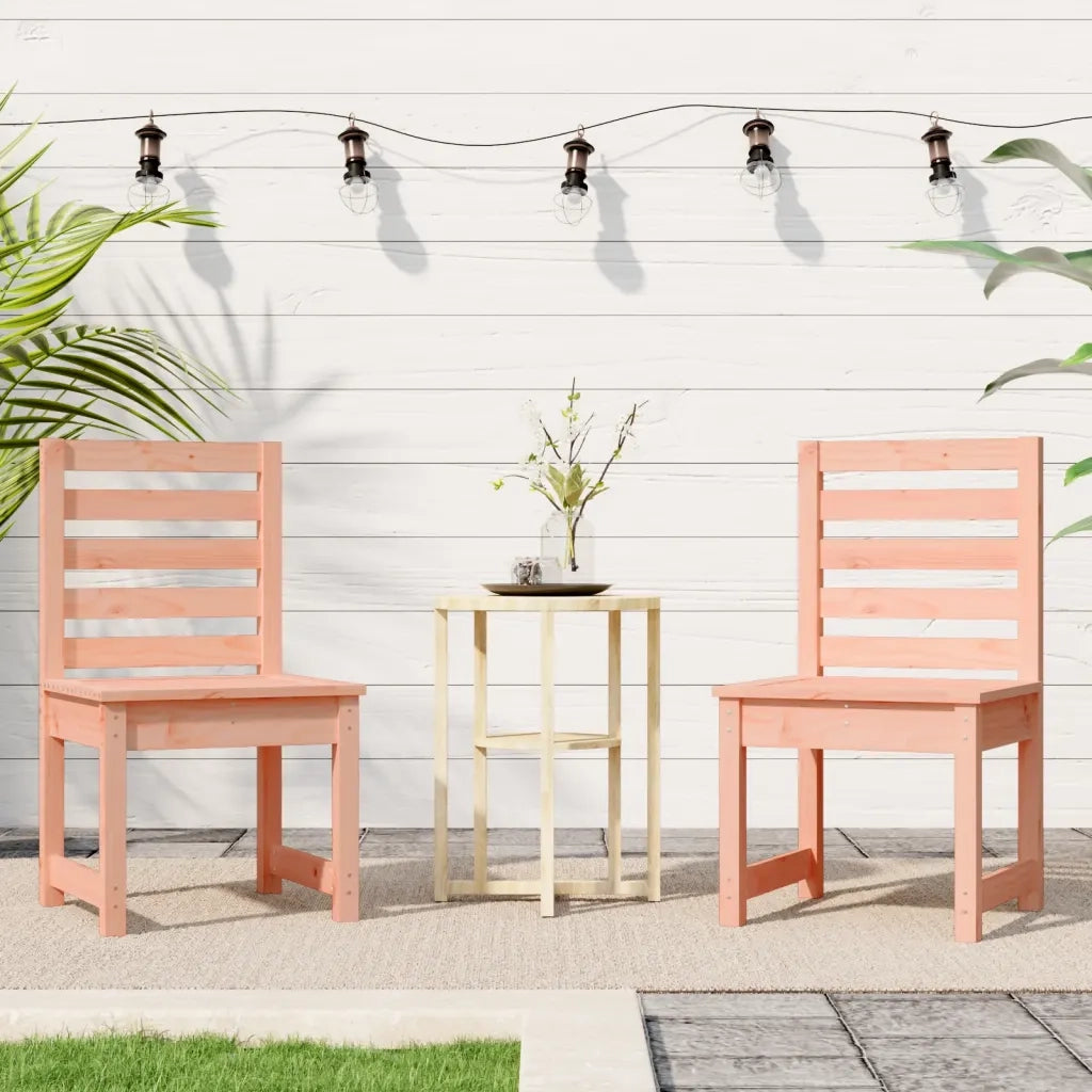 Sedie da Giardino 2pz 50x48x91,5 cm Legno Massello di Douglas 824030