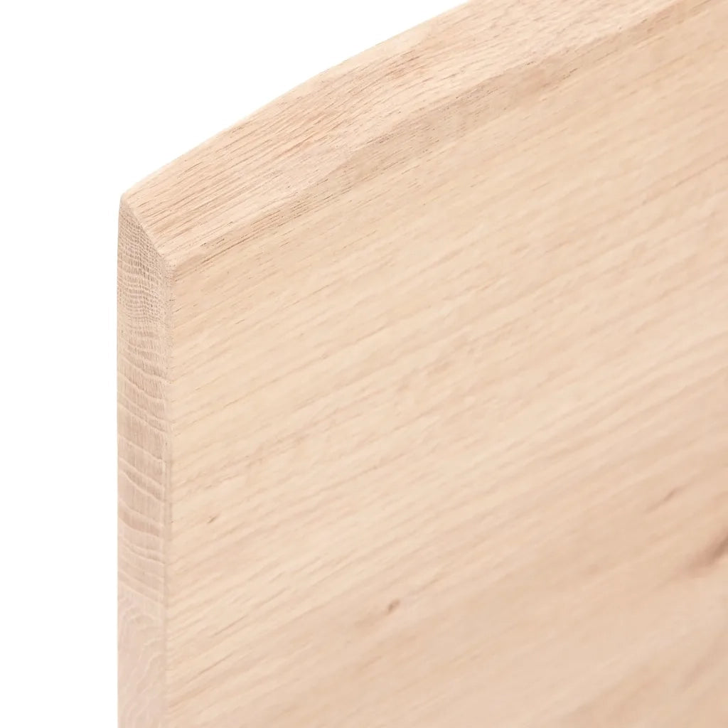 Ripiano a Parete 80x50x2 cm Legno Massello Rovere Non Trattato
