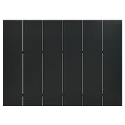 Paravento a 6 Pannelli Nero 240x180 cm in Acciaio 335904