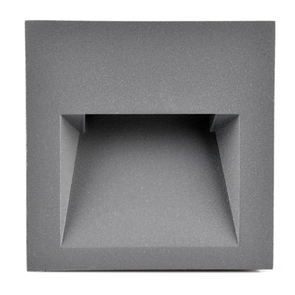 Lampada LED da scala Q7 quadrata 3W 4000K IP44 grafite Polux