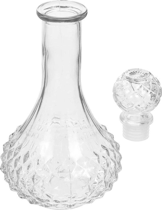 Karaf per Tequila - Set di Karaf per Brandy e Vodka - Decorazione per Feste - 500ml In Vetro Transparente