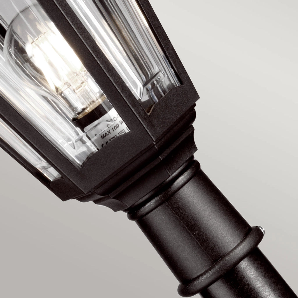 Paletto luce esterno nero E27 60W IP44 Kinsale Elstead