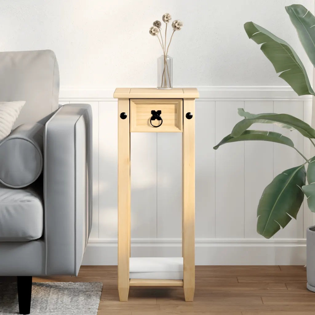 Porta piante | Sostegno per piante Corona 30x30x73 cm in Legno Massello di Pino