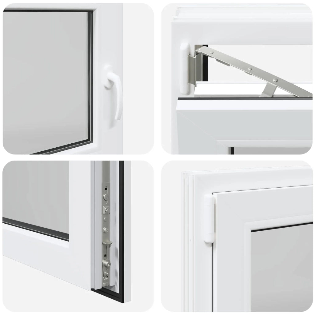 Finestra per Soffitta RISOR 110 x 60 cm PVC e Vetro Bianco CFW9435523