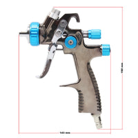 Pistola a spruzzo per verniciare LVLP 500ml Alluminio Serbatoio di alluminio, Ugello 1,4mm 1,5bar