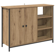 Credenza | Madia | Buffet da pranzo | Armadio da pranzo Rovere artigianale 100 x 33 x 75 cm Legno multistrato