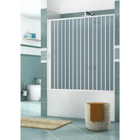 Sopravasca 160 cm 1 Anta a Soffietto in PVC H150 Caldoni Stjerne Bianco