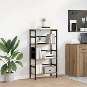 Libreria-Scaffale per Libri-Mobile di Stoccaggio Rovere artigianale 60 x 29,5 x 115 cm