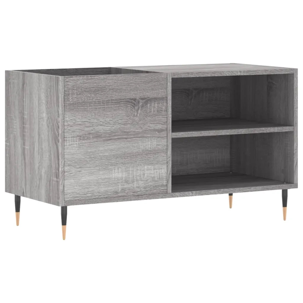 Mobile Porta Dischi Grigio Sonoma 85x38x48 cm Legno Multistrato 831698