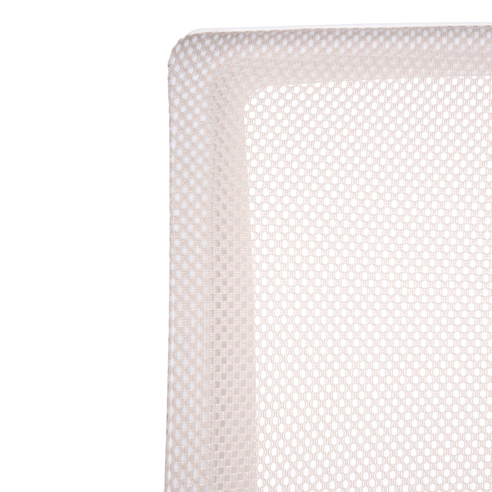 Sedia girevole da ufficio con schienale reclinabile regolabile in altezza beige moderna ufficio in casa