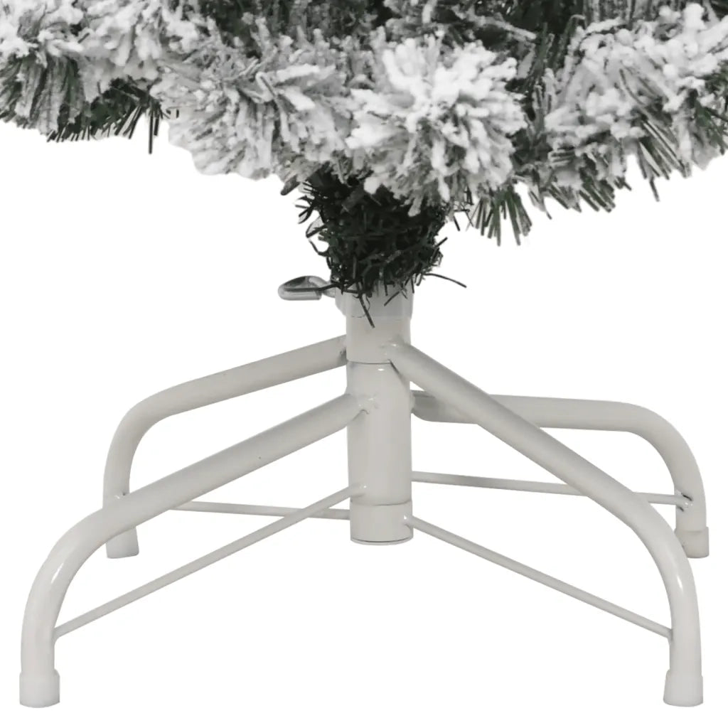Albero Natale | Decorazioni natalizie Artificiale Incernierato con Neve Fioccata 120 cm