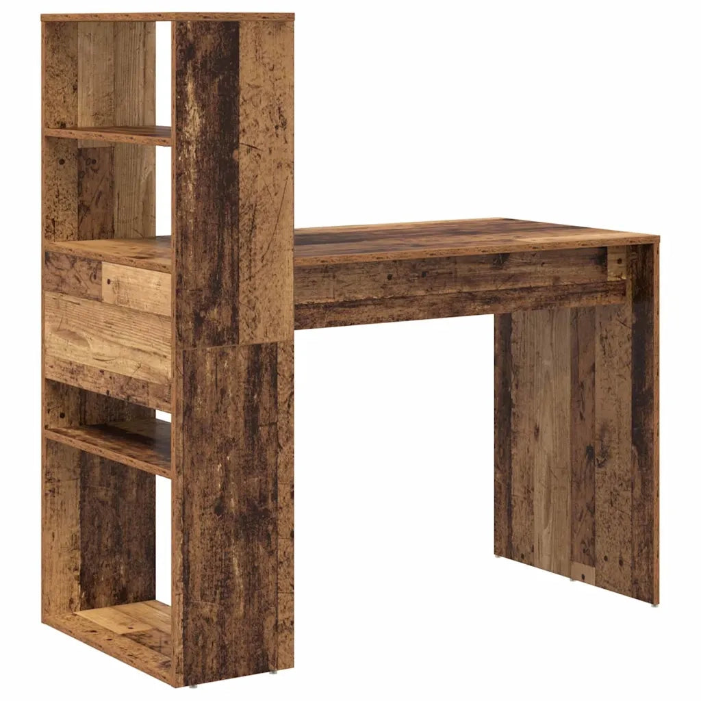 Scrivania | Tavolo da Ufficio Legno vecchio 113 x 54 x 120 cm Legno multistrato