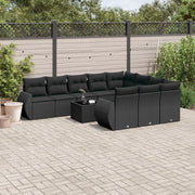 Set Divani da Giardino 11 pz con Cuscini in Polyrattan Nerocod mxl 116687