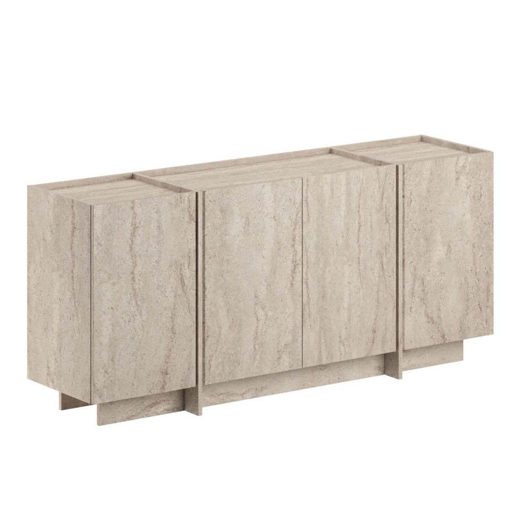 Credenza in legno "Dorma" - 180 x 45 x 80 cm - Travertino