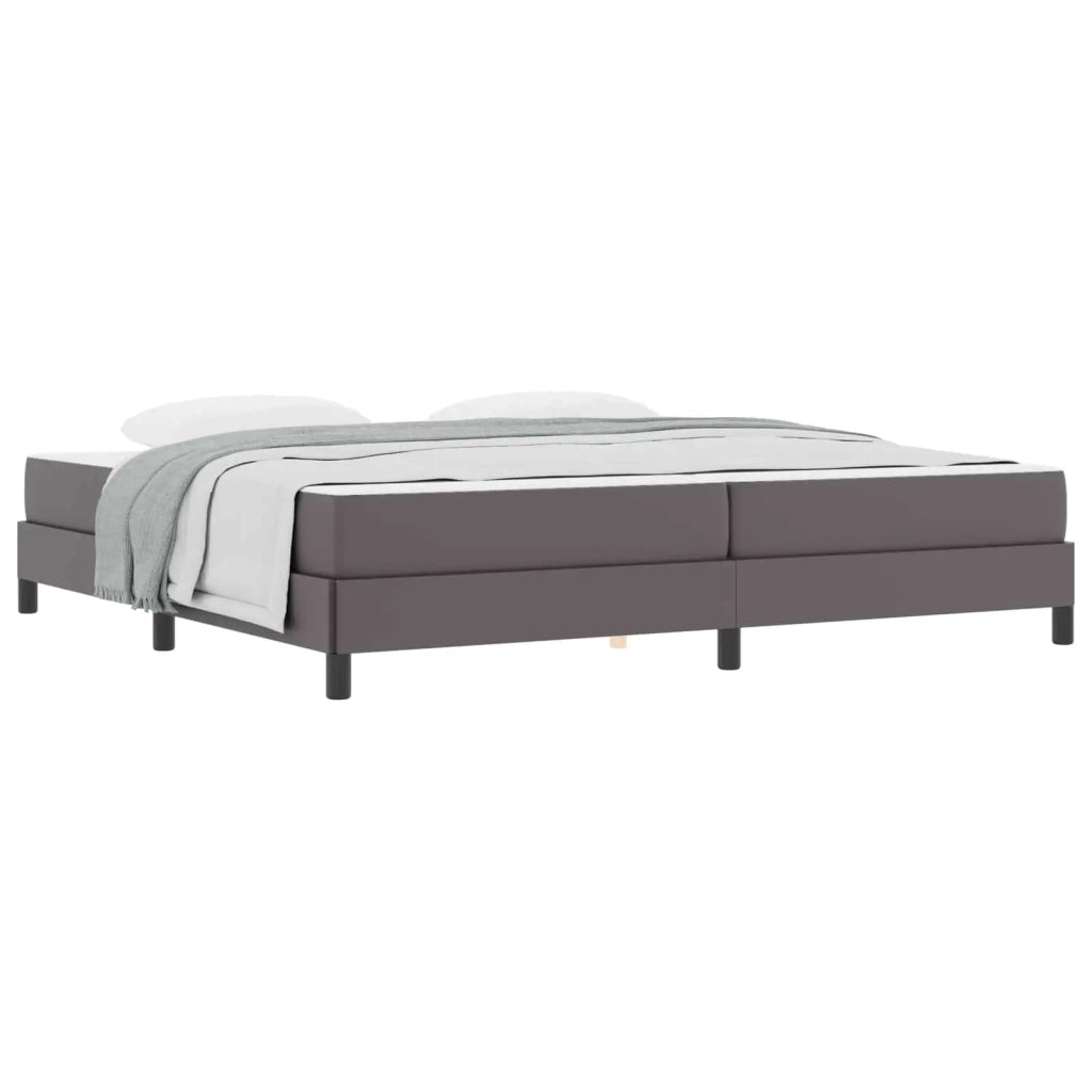 Struttura del letto con materasso Grigio 200 x 200 cm Tessuto 3398651