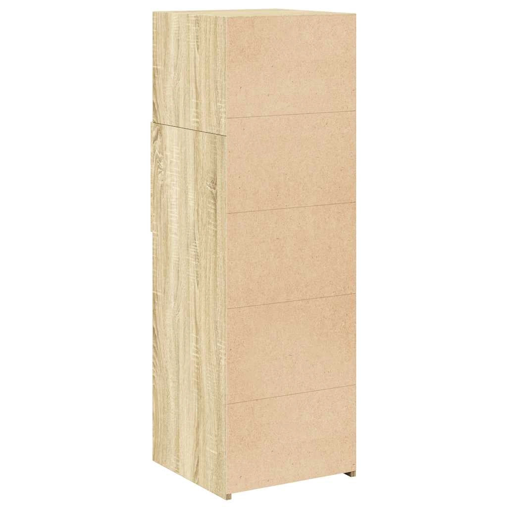 Buffet credenza cassettiera armadio mobile contenitore organizer cucina soggiorno salotto rovere Sonoma 40 x 42,5 x 124 cm legno ingegnerizzato marrone 02_0034060