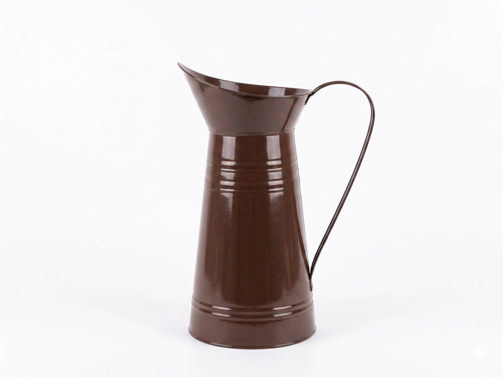 Vaso metallo Mondex ROGER 27x17x38,5cm cioccolato 1pz