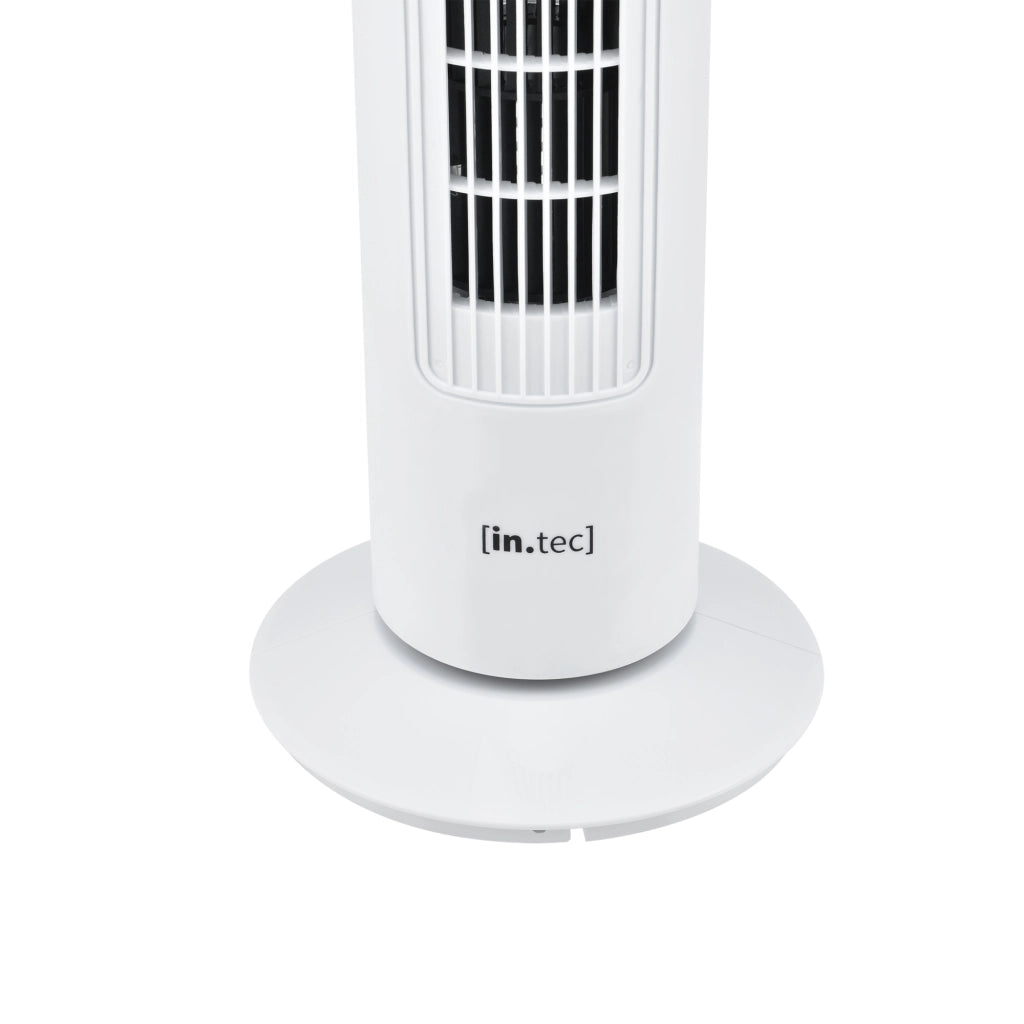 Ventilatore a Torre 73 cm Silenzioso con 3 Velocitá e Modalitá Oscillante Motore da 50W - Bianco