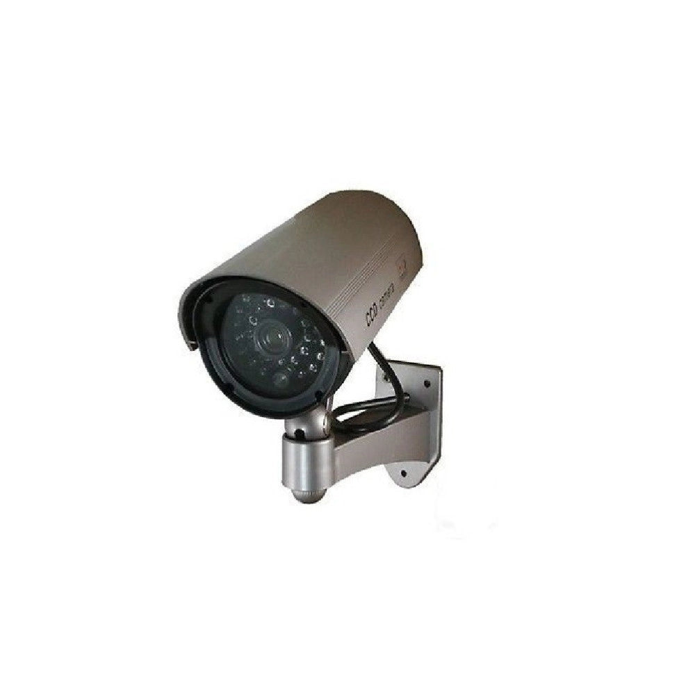 Trade Shop - Telecamera Finta Dome Dummy Con Led Ir Lampeggiante Camera Videosorveglianza -