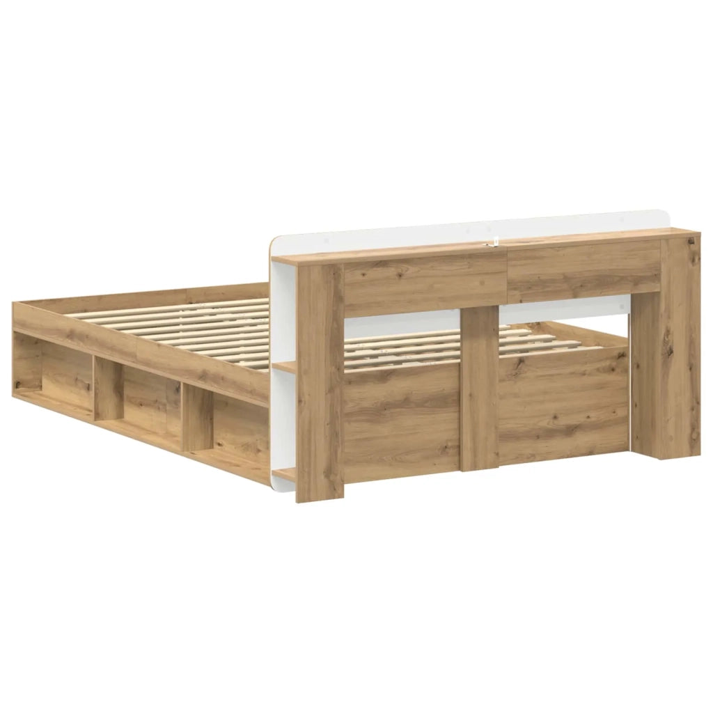 Telaio del letto con storage Rovere Artigianale 150 x 200 cm