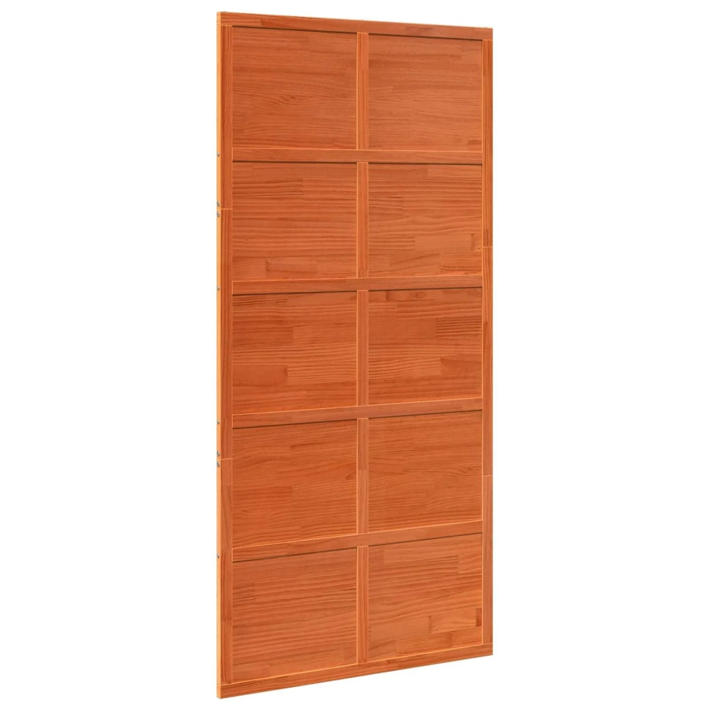 Porta del fienile Marrone cerato 100 x 208 cm