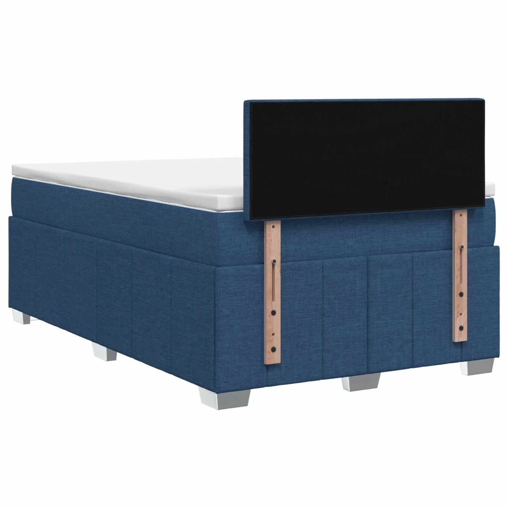 Letto box spring con materasso Blu 120 x 190 cm Tessuto 3452634