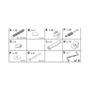 R KIT CREDENZA 3A ZAIKEN-(KIT VITI)- 1,0 confezione