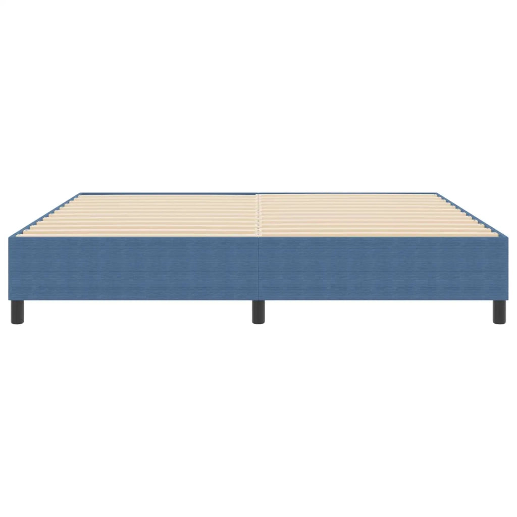 Struttura letto piattaforma Blu 200 x 200 cm Tessuto in Cords 3337430