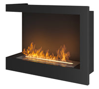 Camino a Bioetanolo da Incasso 60x45 cm Corner 600 Left Sinistro Nero