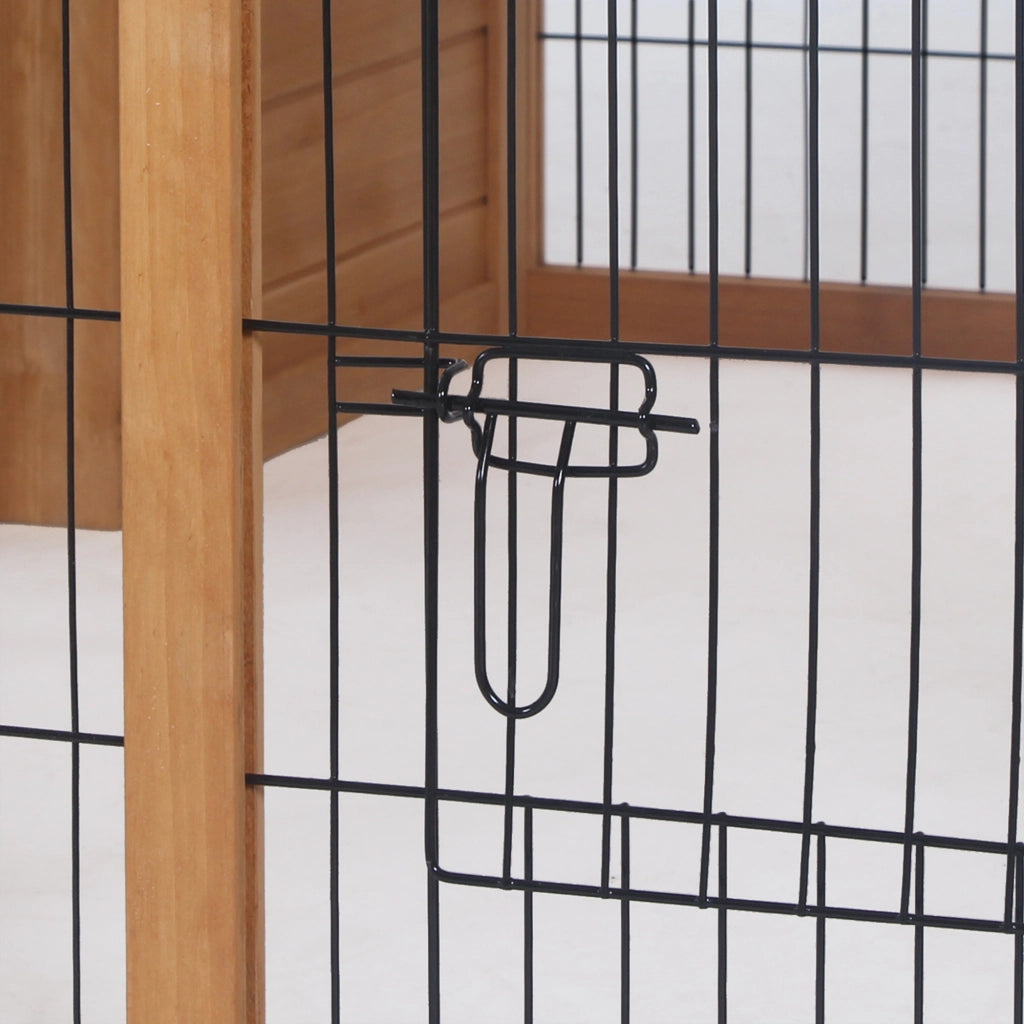 Recinto per Animali Domestici con Tetto Apriporta ¨C Minimal ¨C Marrone 123x120x52 cm