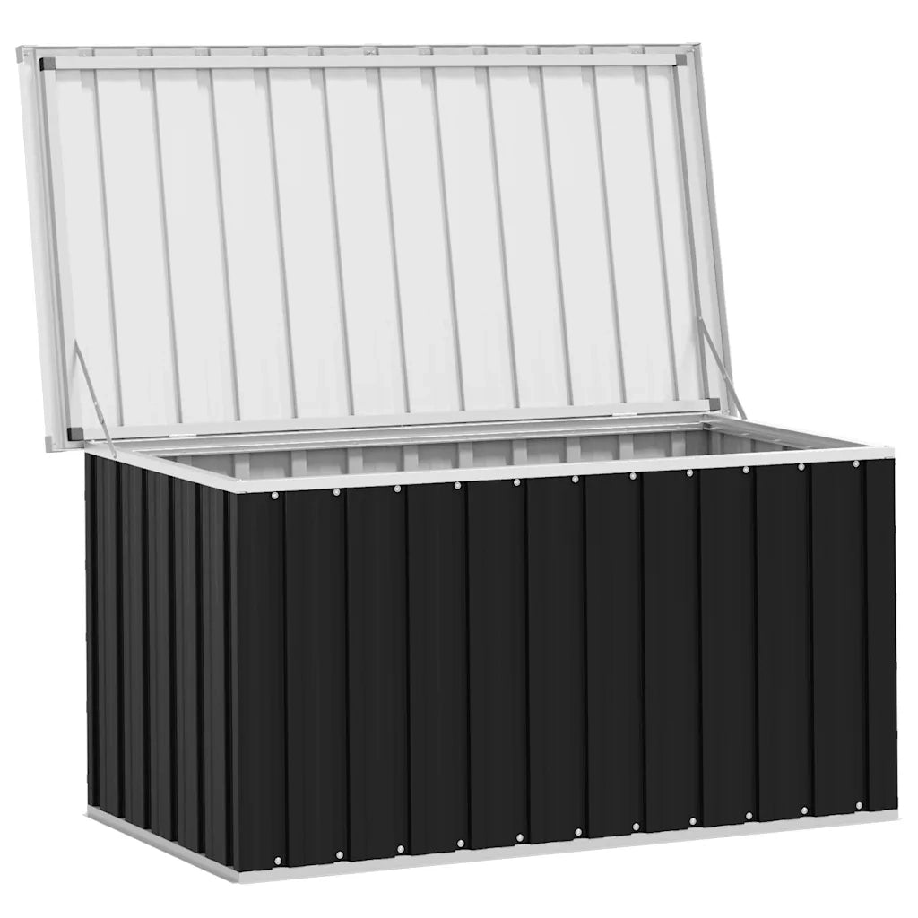 Baule da Giardino Antracite 129x67x65 cm 46263
