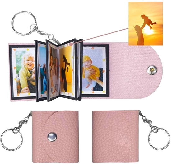 Sostegno Personalizzato per Chiavi - Mini Sostegno per Foto Chiavi - Sostegno per Chiavi Donna - Sostegno per Chiavi in Pelle - Regalo per Coppie - Oggetto di Alta Qualità da Ricordo