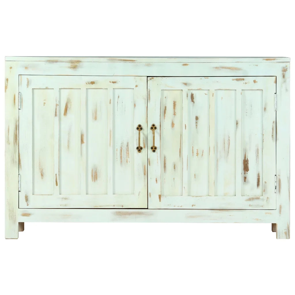 Credenza Azzurra 110x35x70 cm in Legno Massello di Mango cod mxl 21291