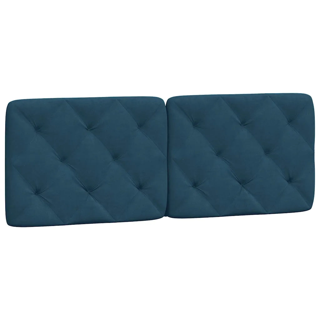Cuscino Testiera Blu 140 cm in Velluto CFW1547835