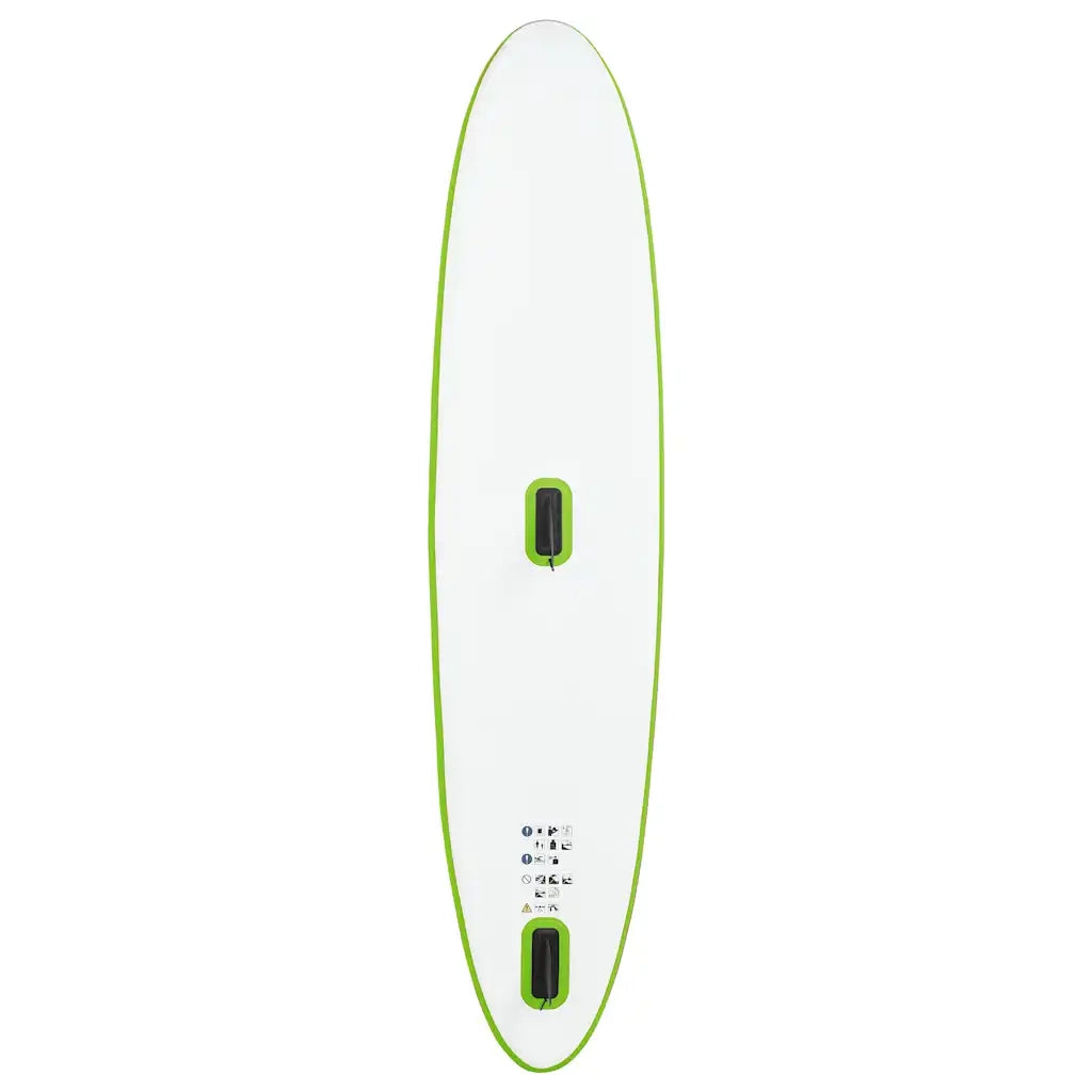 Set Tavola Gonfiabile da SUP con Vela Verde e Bianco 92735