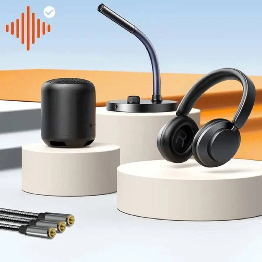 Trade Shop - Cavo Adattatore Audio Splitter Da Jack 3,5mm Femmina A 3x Jack 3,5mm Femmina F1f3 -