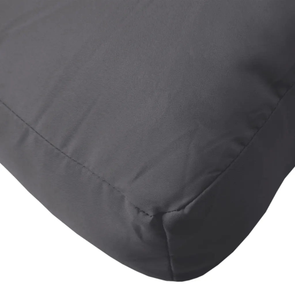 Cuscino per Pallet Antracite 60x61,5x10 cm in Tessuto
