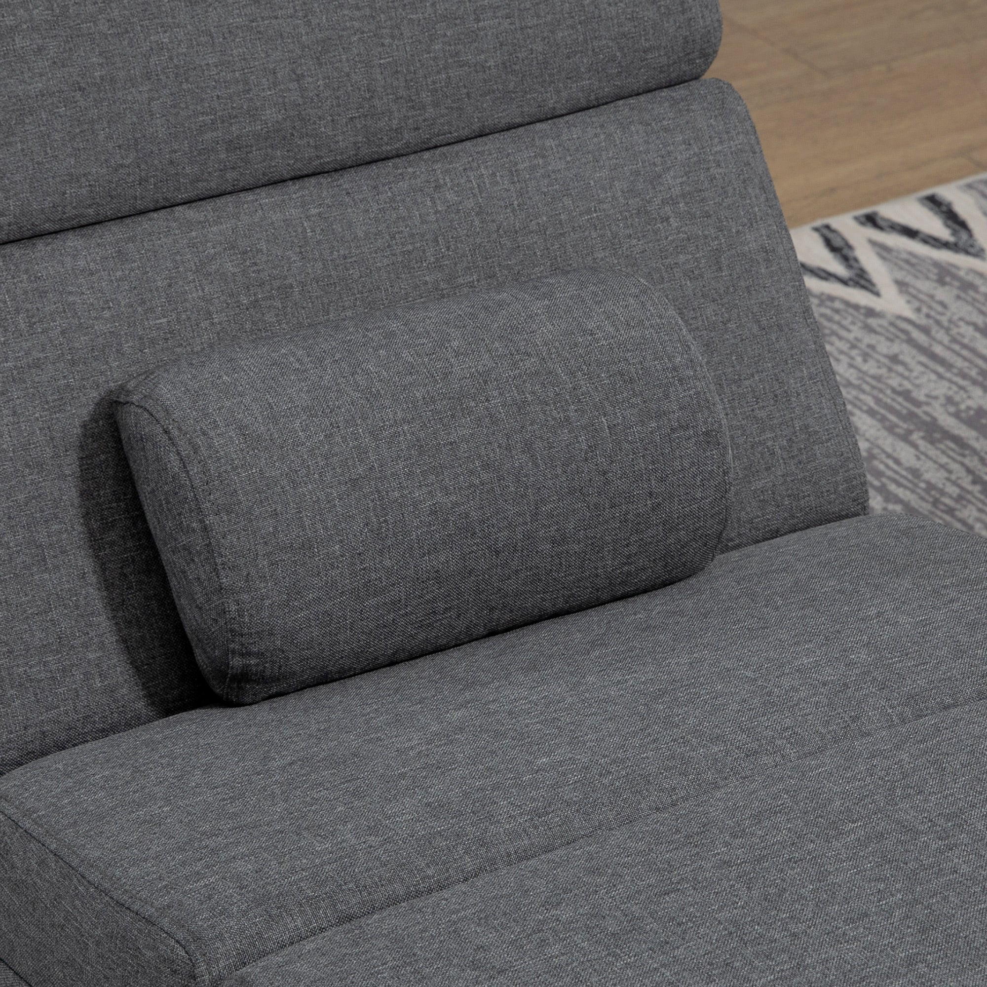 Poltrona Massaggiante con 8 Punti Vibranti e Riscaldamento 5 Modalità Timer e Telecomando Grigio