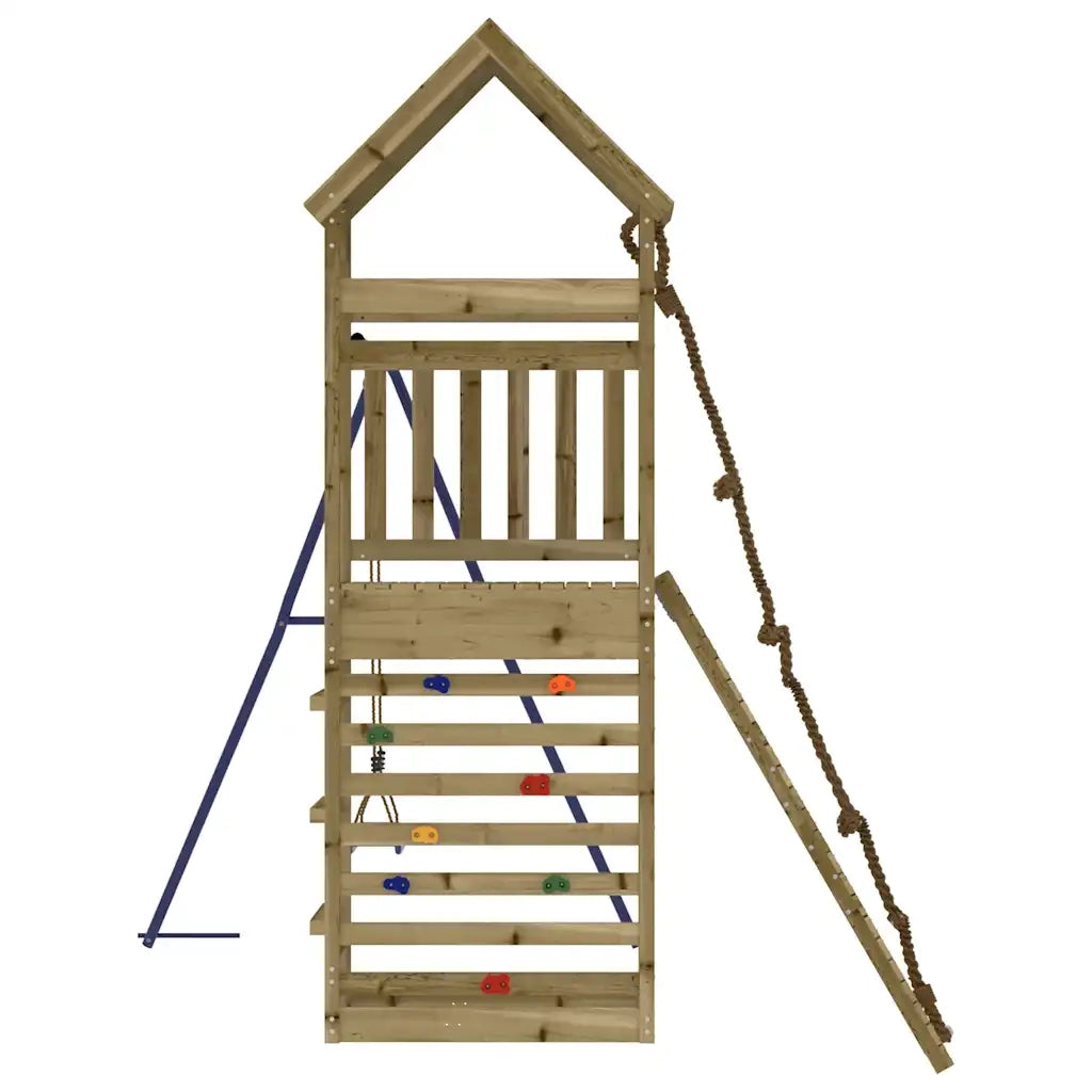 Set da Gioco da Esterno in Legno di Pino Impregnato