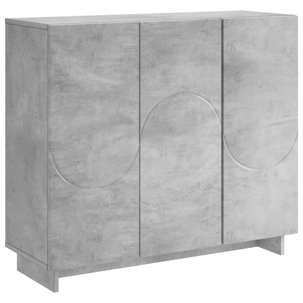 Credenza Grigio Cemento 85,5 x 31 x 75 cm Legno ingegnerizzato 8011543