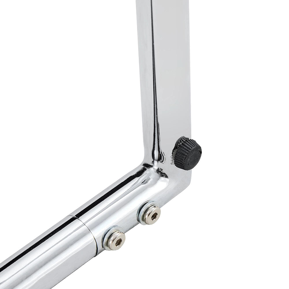 Panchina in pelle bianca 130 cm - Xylo - struttura cromata, moderna, per sala da pranzo, ingresso, soggiorno